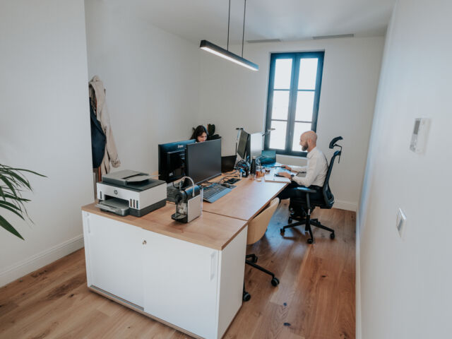 Bureaux privés en coworking